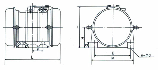 TZDC振動(dòng)電機外形圖