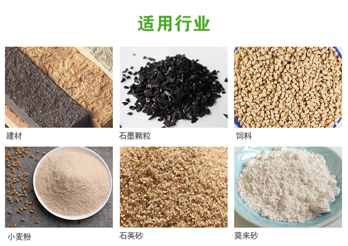 高頻振動(dòng)篩主要用于化工，建材，石墨顆粒，飼料，小麥粉，石英砂，豆漿，果汁等各種物料的干法、濕法篩分、分級、脫水，過(guò)濾。