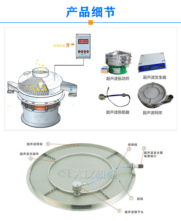 超聲波旋振篩產(chǎn)品細節